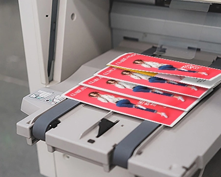  Folded documents that have been printed
