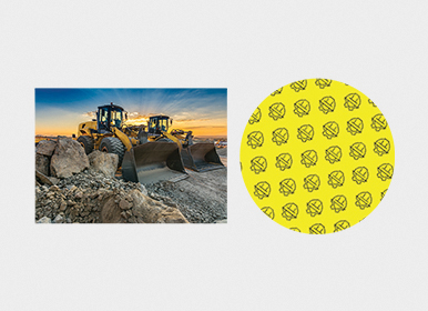 Construction themed stickers