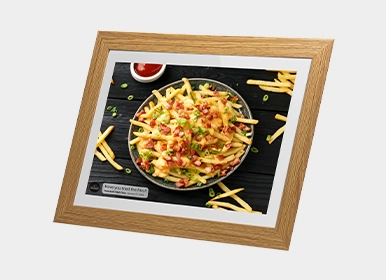 Digital frames with food image