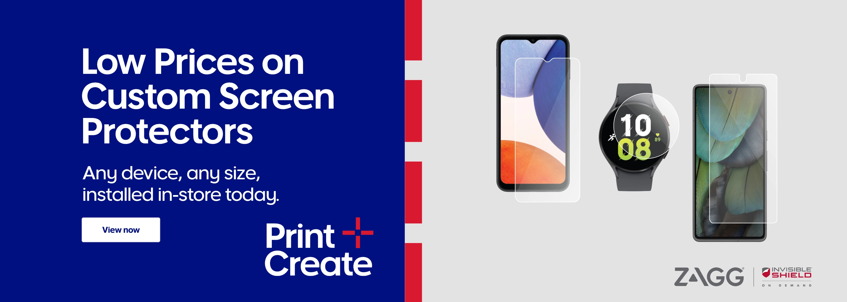 Custom size screen protectors